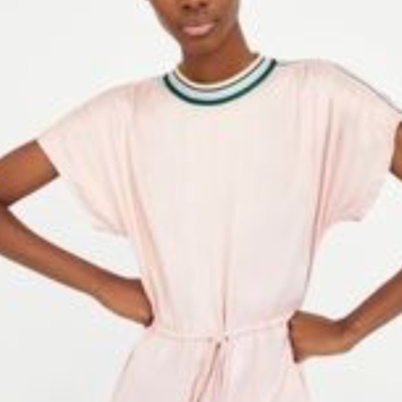 New Zara pink contrasting detail dress small 2 4 - Picture 2 of 2